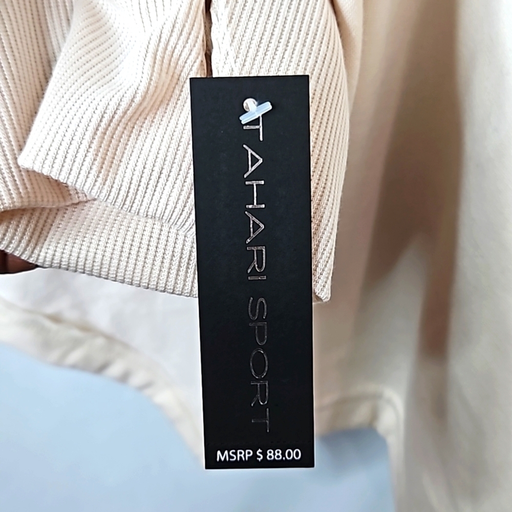 Tahari Sport Womens Cream Sweater Size Large NWT - Picture 7 of 8